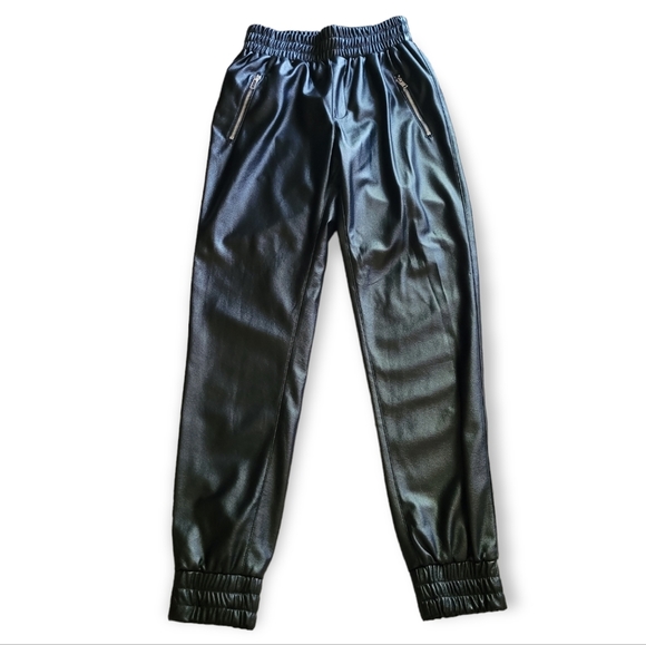 Meshki Pants - Meshki Dahia faux leather joggers size XS